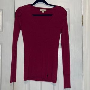 Burberry ruffle detail sweater!